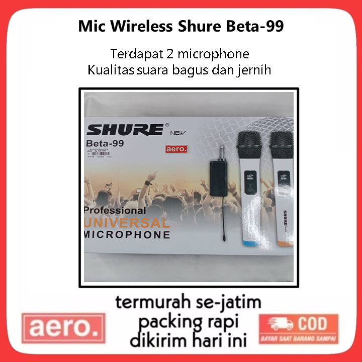 Mic Wireless Shure Beta 99