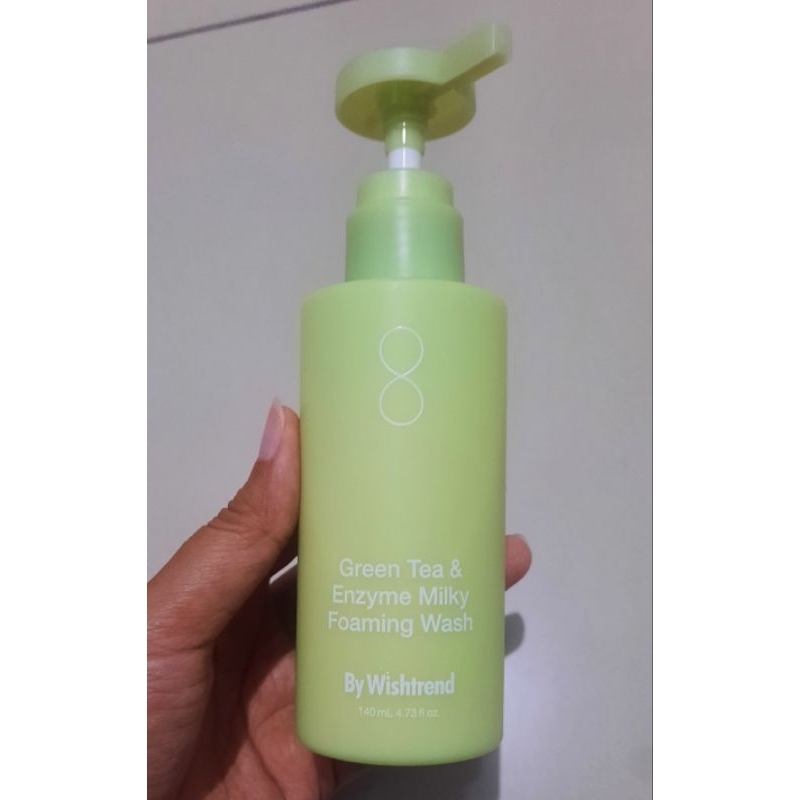 by Wishtrend Green Tea Enzyme Milky Foaming Wash Cleanser