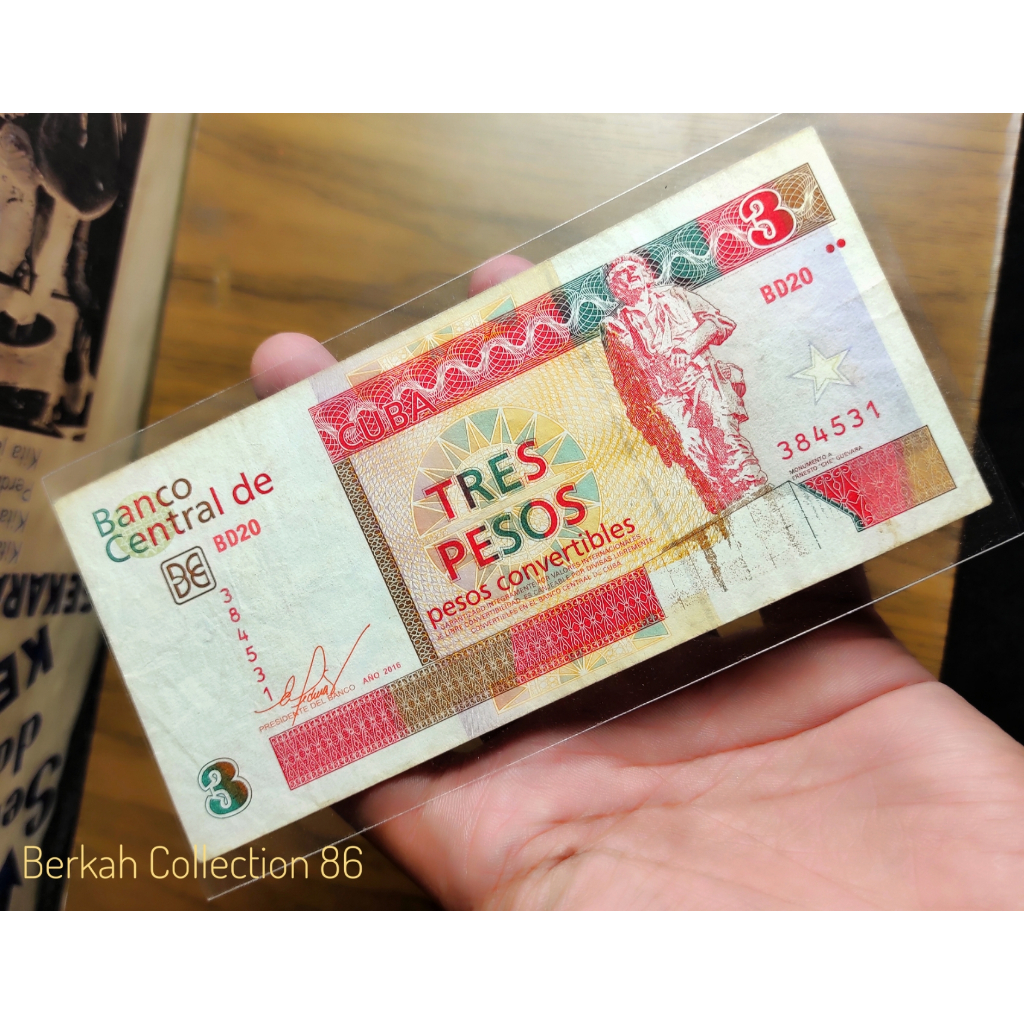 Uang Asing 3 Pesos Cuba Asli Sesuai Foto