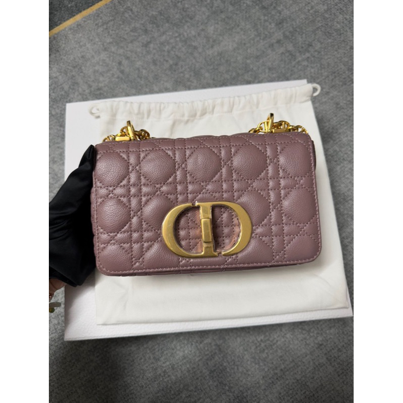 Tas Selempang Dior Kulit Pink preloved