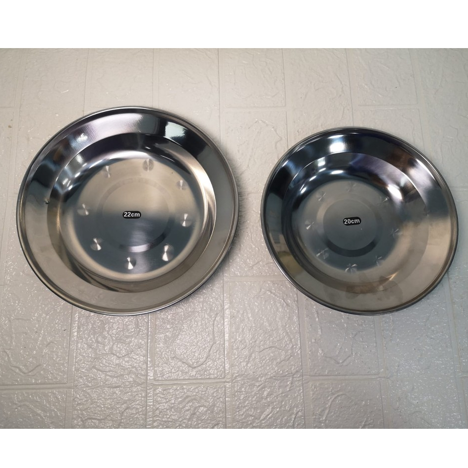 PIRING SENG STENLIS/PIRING MAKAN/PIRING MAKANAN SENG/PIRING BULAT