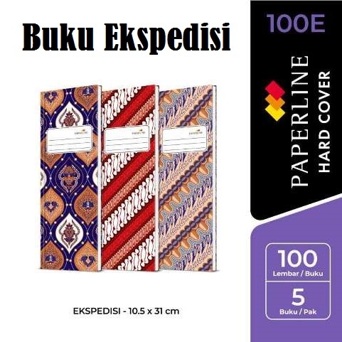 

Buku Ekspedisi isi 100/Buku Hard Cover Paperline 10.5 x 31cm