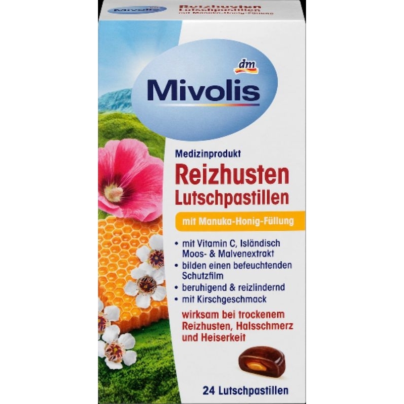 

Mivolis Reizhusten-Pastillen Manuka | Mivolis Vitamin Tenggorokan Kering 24 St