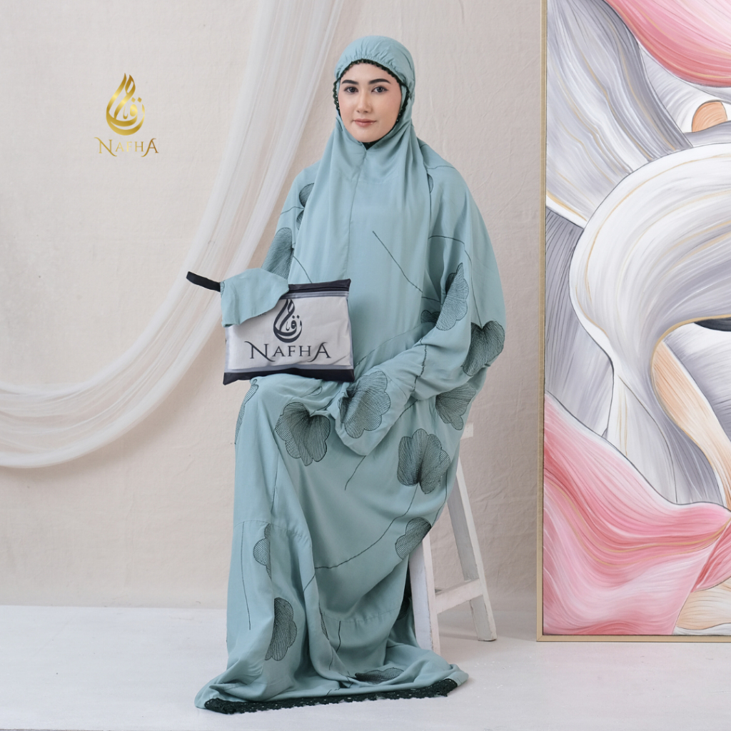 NAFHA - Mukena Terusan Dewasa Bordir Bilqis