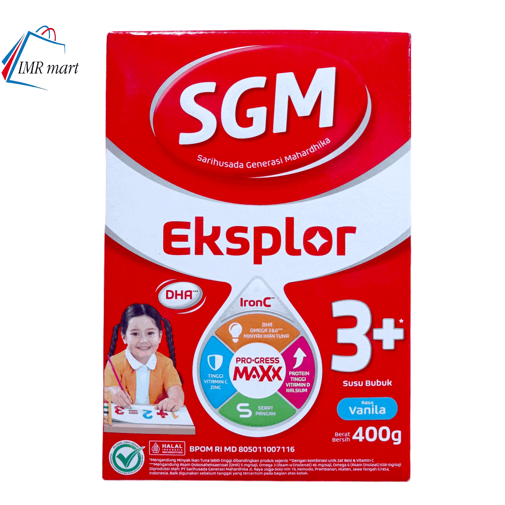 

SGM eksplor 3Tahun + Rasa Vanilla Berat 400 Gram Susu Balita Susu Anak SGM