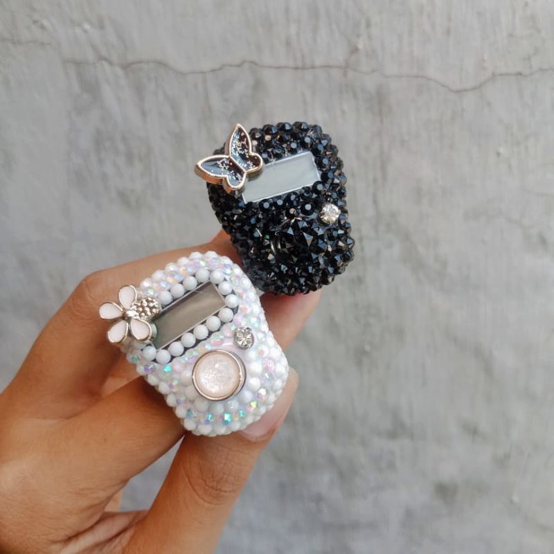 Tasbih araz tasbih digital swarovski hitam putih series