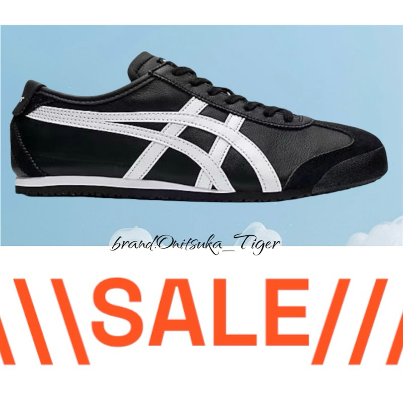 Sepatu Onitsuka Tiger original mexico66 deluxe black_white