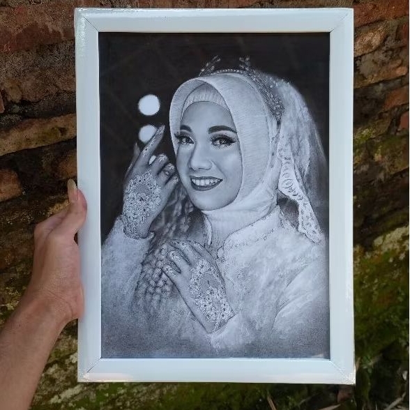 

LUKIS WAJAH tanpa figura murah ukuran A4