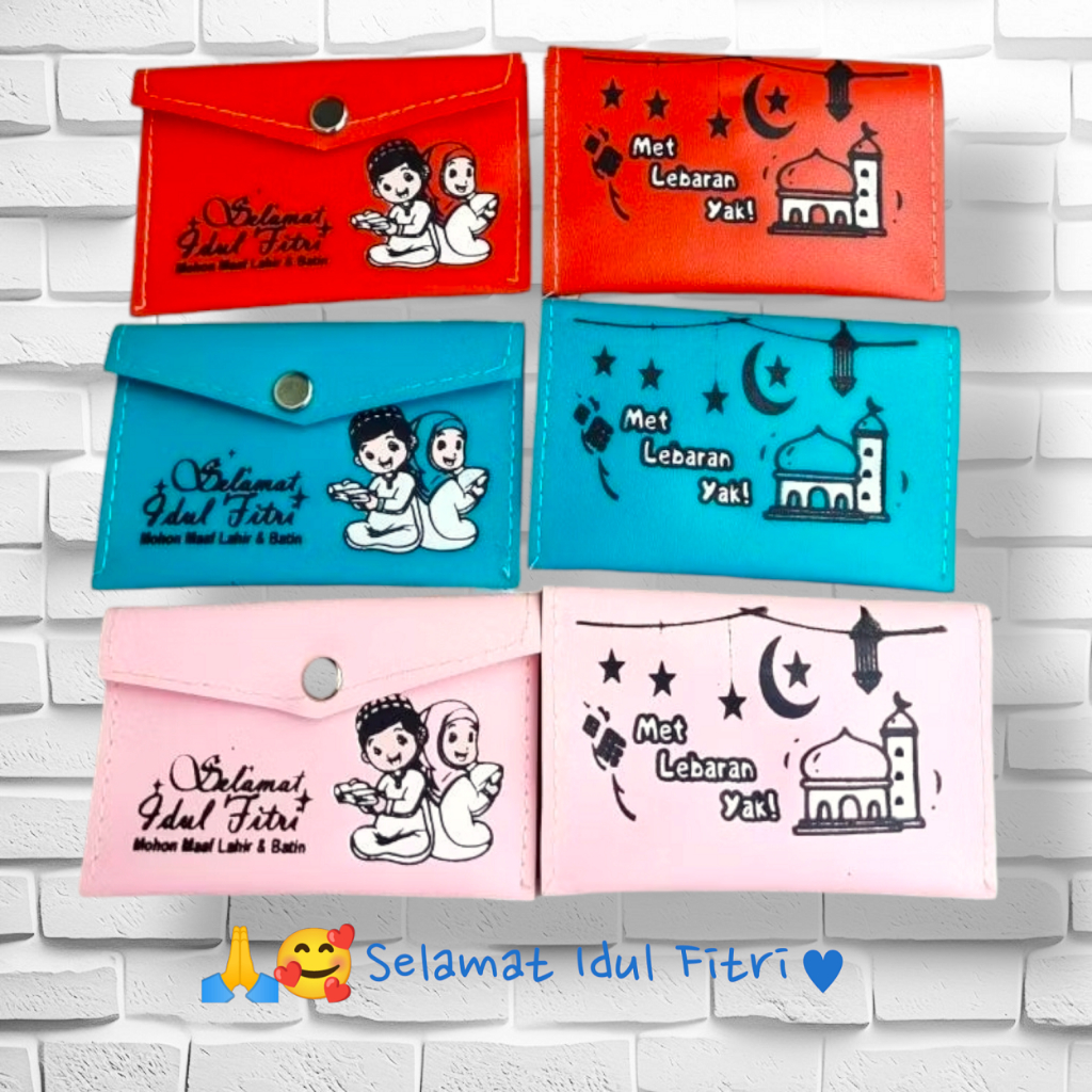 

(Dpt 12 pcs ) DOMPET AMPLOP KANCING LEBARAN / Angpao MINI Lebaran 2025 / Angpao THR Idul Fitri Desain Menarik