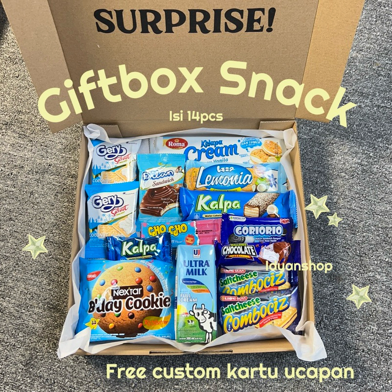 

[KDW142] SNACK BOX KEKINIAN / KADO GRADUATION / KADO PACAR / HAMPERS SNACK / KADO CEWEK COWOK