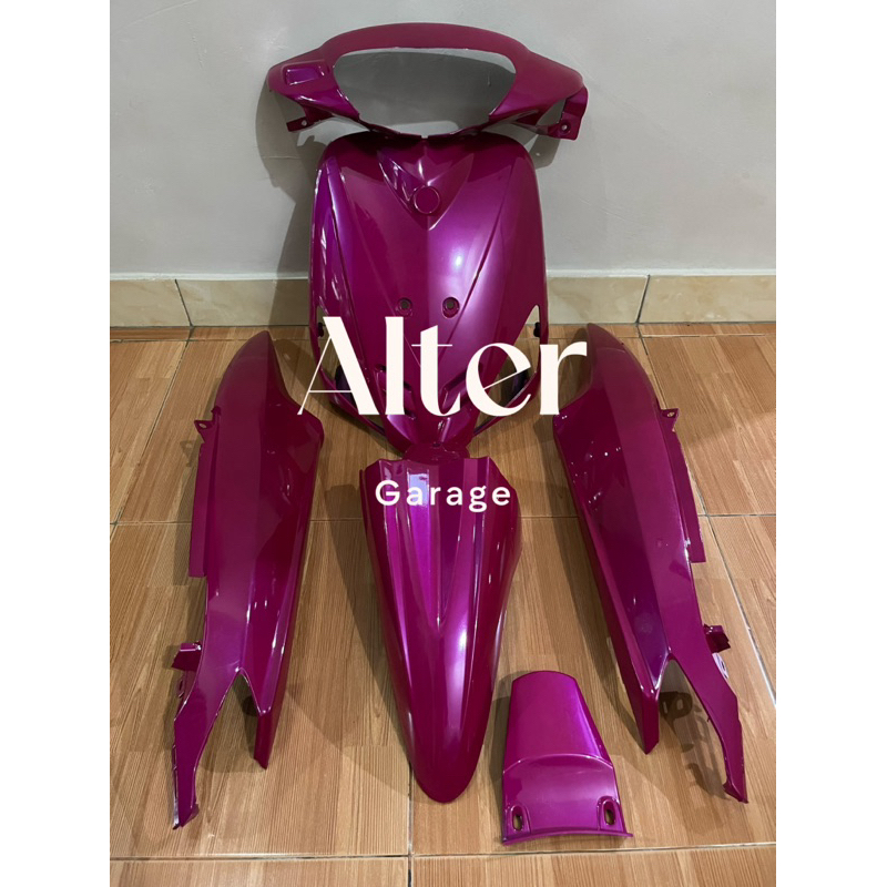 COVER FULL BODY MIO SPORTY YAMAHA COSTUM WARNA PINK MAGENTA LEMBAYUNG UNGU