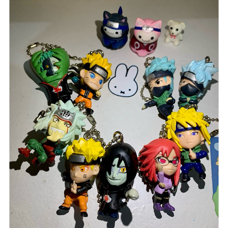 NARUTO ORI GASHAPON SWING (ZETSU, NARUTO, JIRAYA, OROCHIMARU, KARIN, MINATO, KAKASHI)