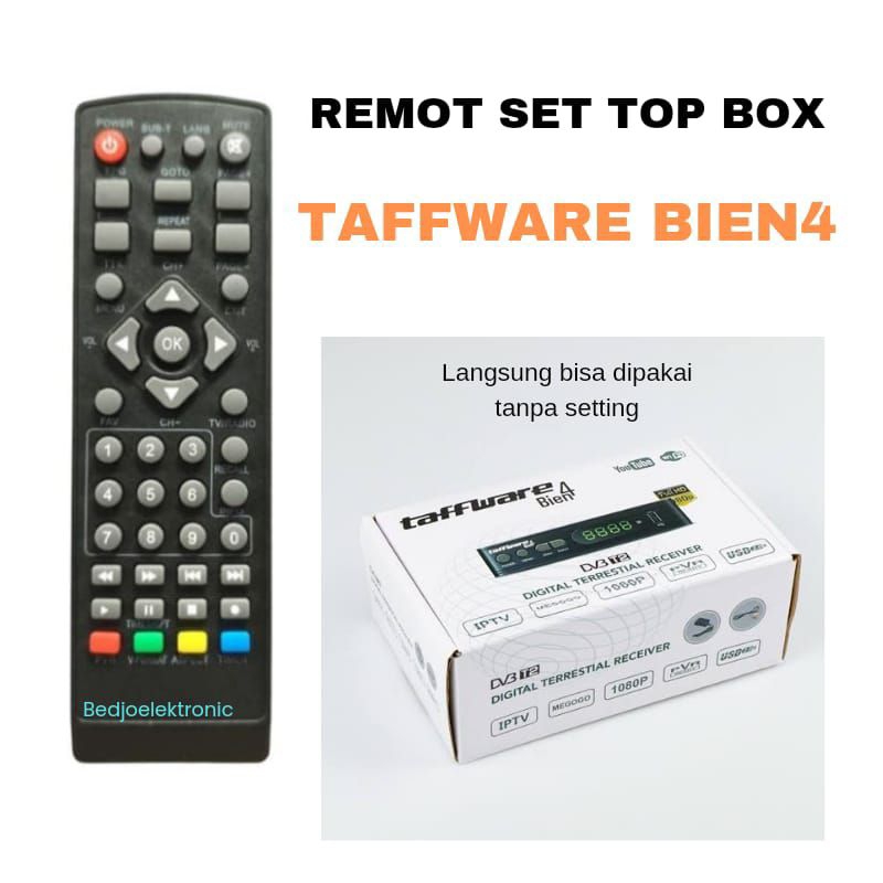 Remote pengganti set top box Taffware Bien4
