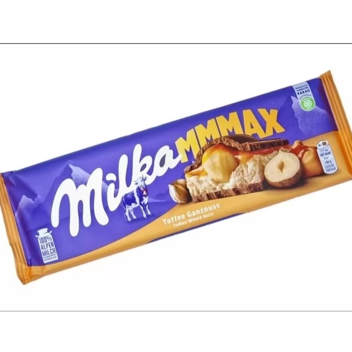 

MILKA CHOCOLATE TOFFEE WHOLENUTS GANZNUSS 300 GR