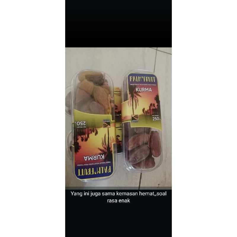 

KURMA TANGKAI PALM FRUTT 250GR