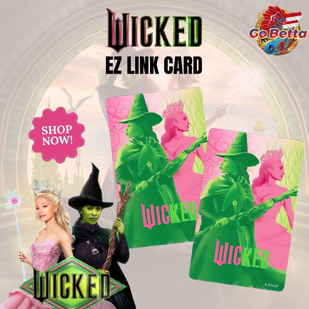 Kartu Ezlink Wicked LED SimplyGo – SG Card MRT & Bus Singapore, Ez-Link Card Unik, Hadiah Ulang Tahu