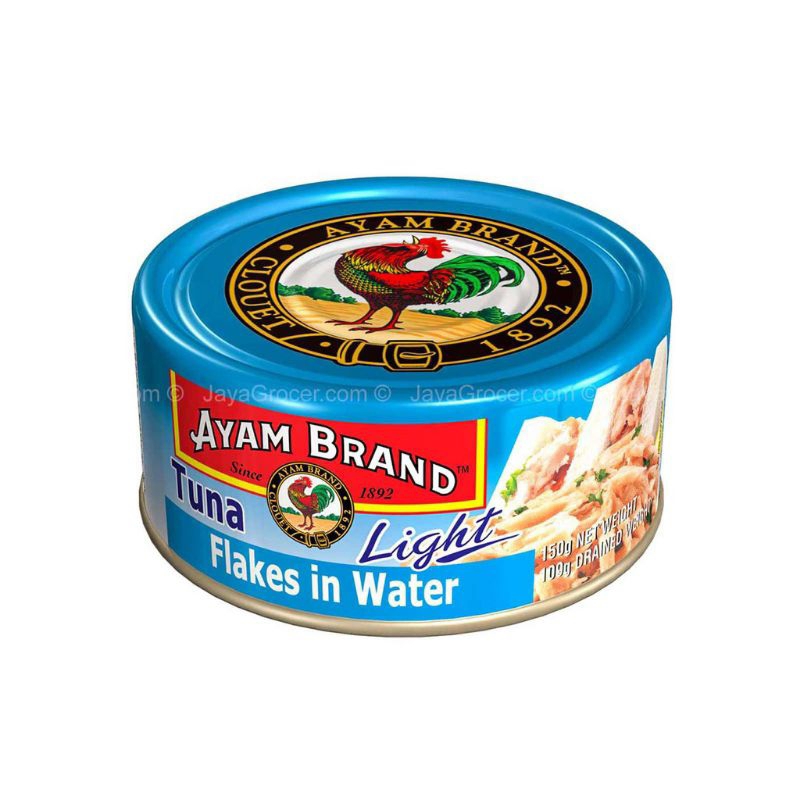 

Ikan Tuna Kaleng Flakes Light Water Ayam Brand 160gr