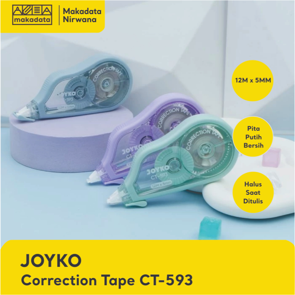 

JOYKO CORRECTION TAPE / STIPO KERTAS CT-593 (1 PCS)