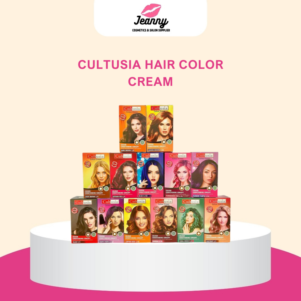 CULTUSIA COLOR CREAM | Semir Rambut | Pewarnaan Rambut Permanent