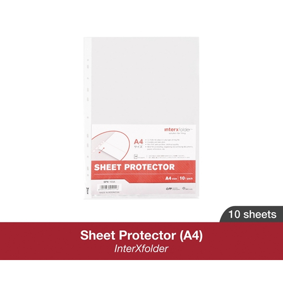 

INTER-X SHEET PROTECTOR SPX-100 A4 10LBR BENING