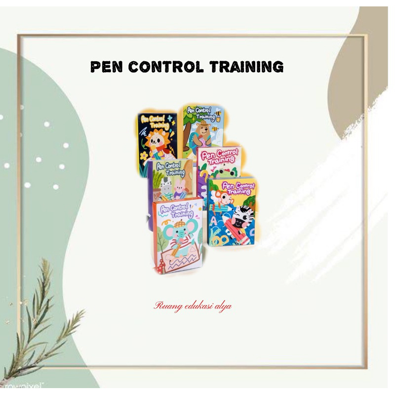 PEN CONTROL TRAINING / ACTIVITY BOOK ANAK BELAJAR / PEN TRAINING BOOK WIPE AND CLEAN