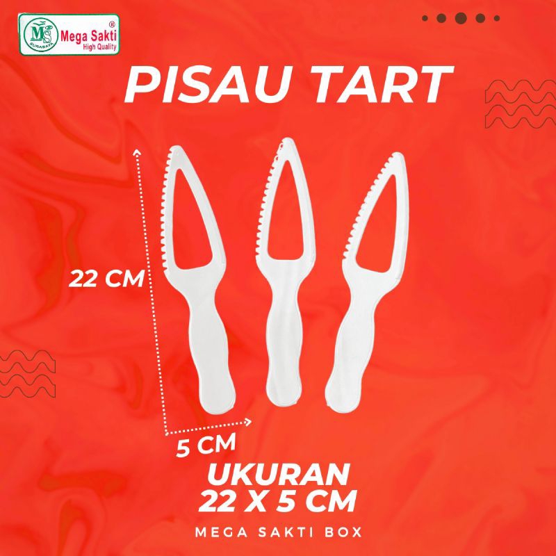 (ISI 1 PCS) PISAU KUE TART BENING / PISAU KUE ULANG TAHUN BAHAN PLASTIK TRANSPARAN / PLASTIK MURAH