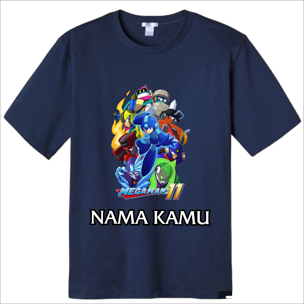 Tshirt Kids Lengan Pendek DIstro Kartun Anak Megaman Secret 11 Unisex