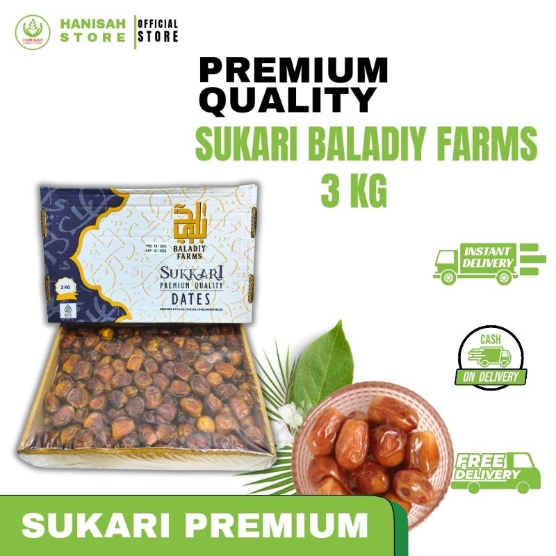 

Kurma Sukari Balady Farms 3kg