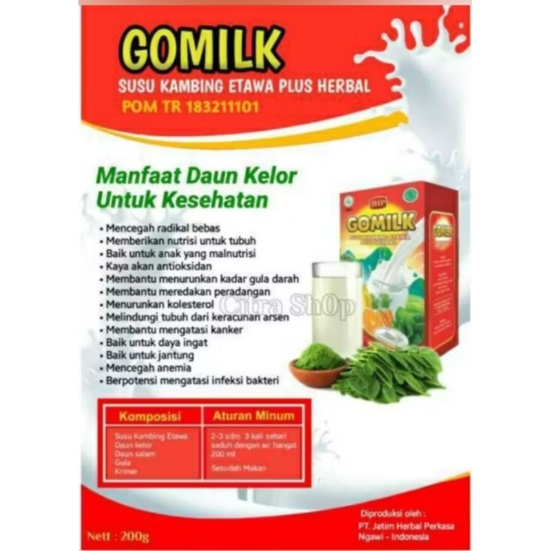 

Gomilk susu kambing etawa plus herbal superfood 200g