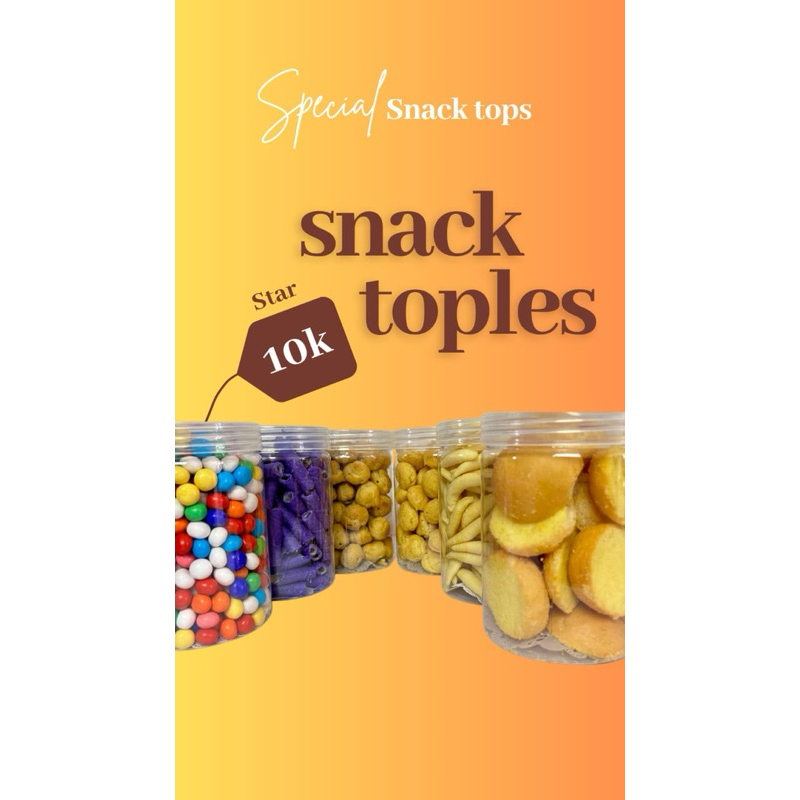 

snack toples aneka macam varian snack