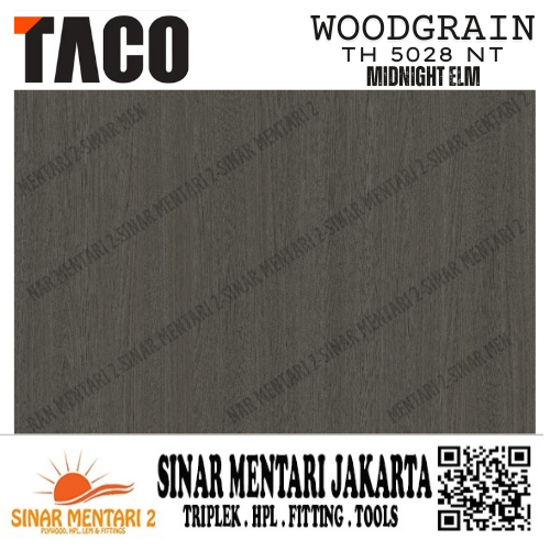 TACO HPL WOODGRAIN TH 5028 NT MIDNIGHT ELM