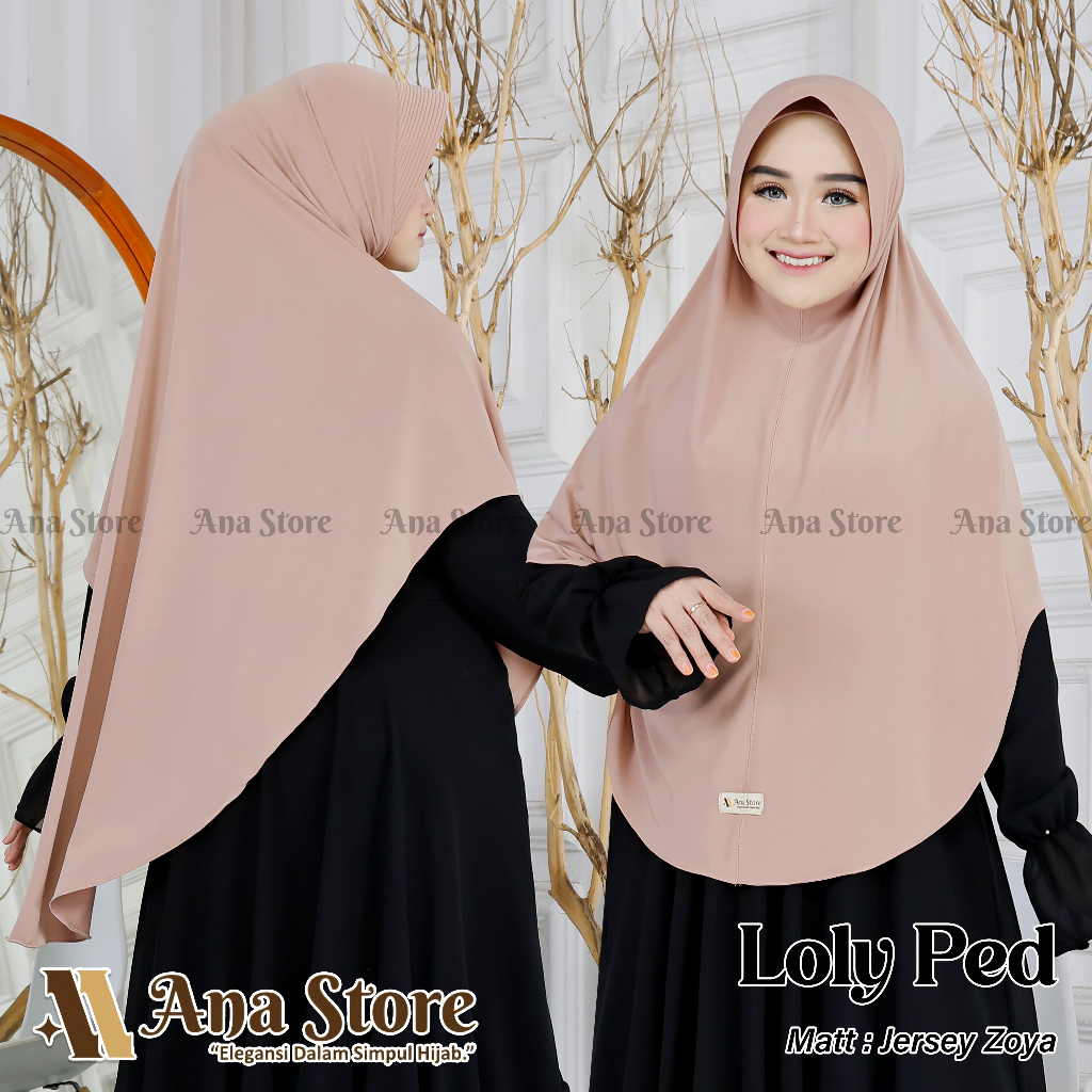 𝐌𝐚𝐟𝐇𝐢𝐣𝐚𝐛 𝐋𝐨𝐥𝐲 𝐏𝐞𝐝 - Hijab Jilbab Khimar Pamela Pinguin Ped Jersey Jumbo Bergo Jumbo Instan Syari XL