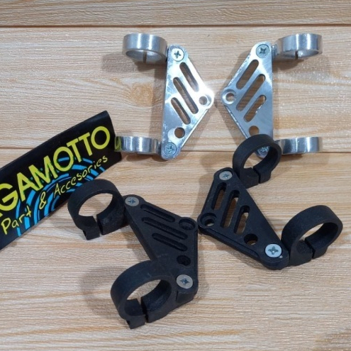 KUPINGAN LAMPU RING CNC AS 31 33 41 mm BRAKET LAMPU PESEK CB GL TIGER MEGAPRO Ninja Scorpio Byson