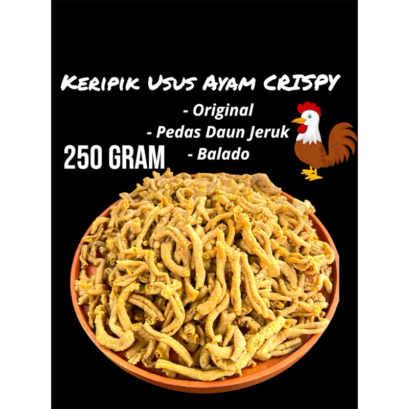 

Keripik Usus Ayam MCB Super Renyah 250 Gram