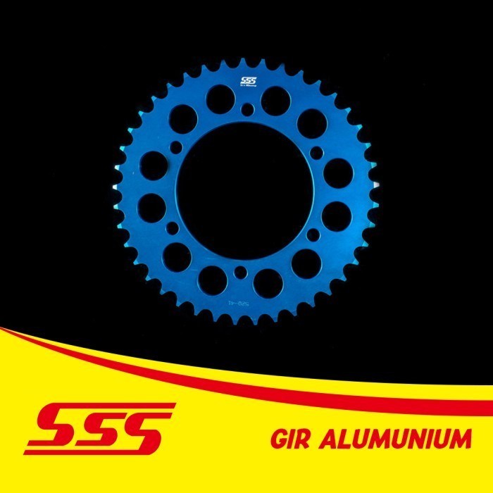 GIR GEAR BELAKANG SSS 415 ( BIRU ) RXK/S/Z JUPITER / MX 135 VEGA R F1ZR PNP BEBEK YAMAHA UKURAN 38/3