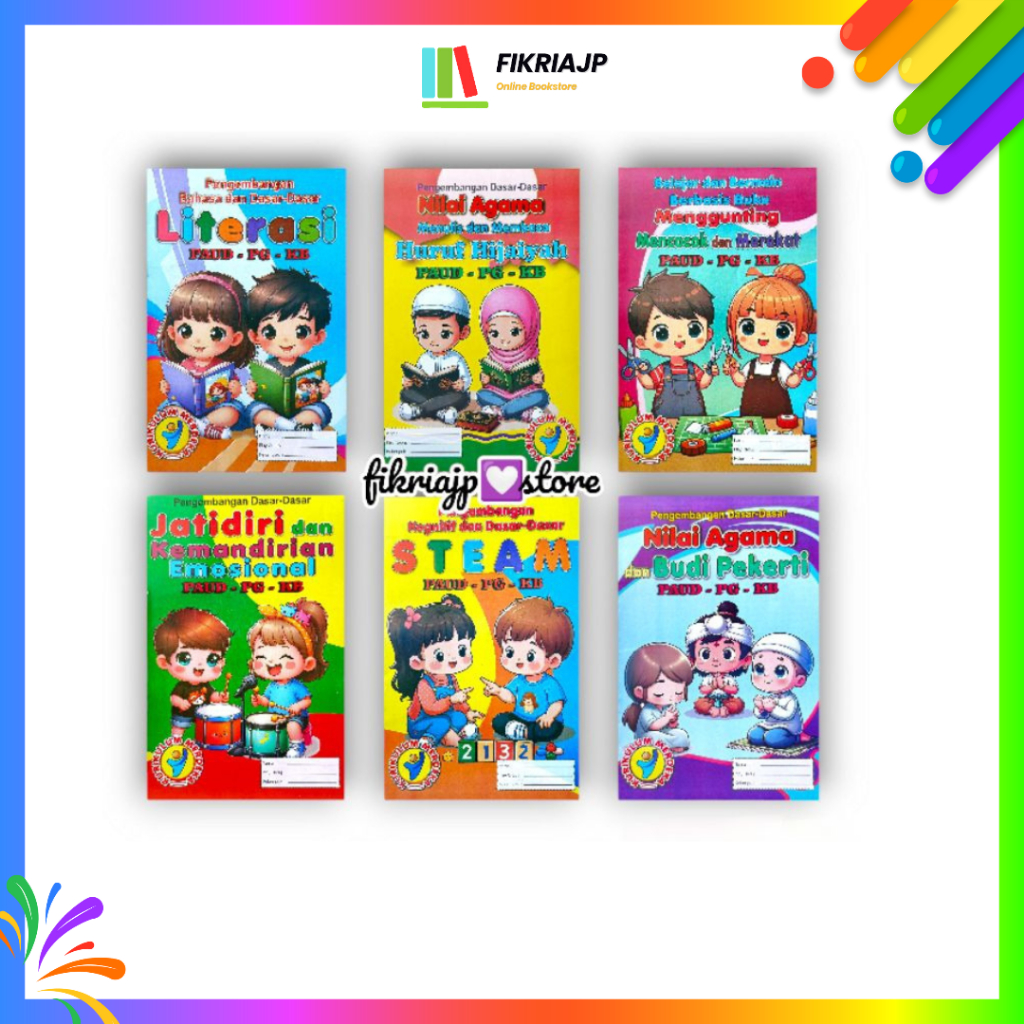 Buku Paket Ekonomi Isi 6 Buku (PAUD - TK A - TK B) - Media Utama