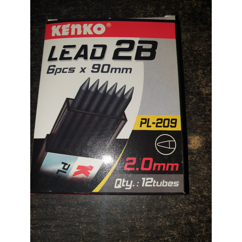 

Isi Pensil Mekanik 2.0 mm KENKO PL 209 / Pencil Lead KENKO 2B 2.0 mm / PL-209