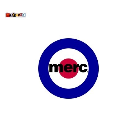 

sticker merc logo rounded stiker casual