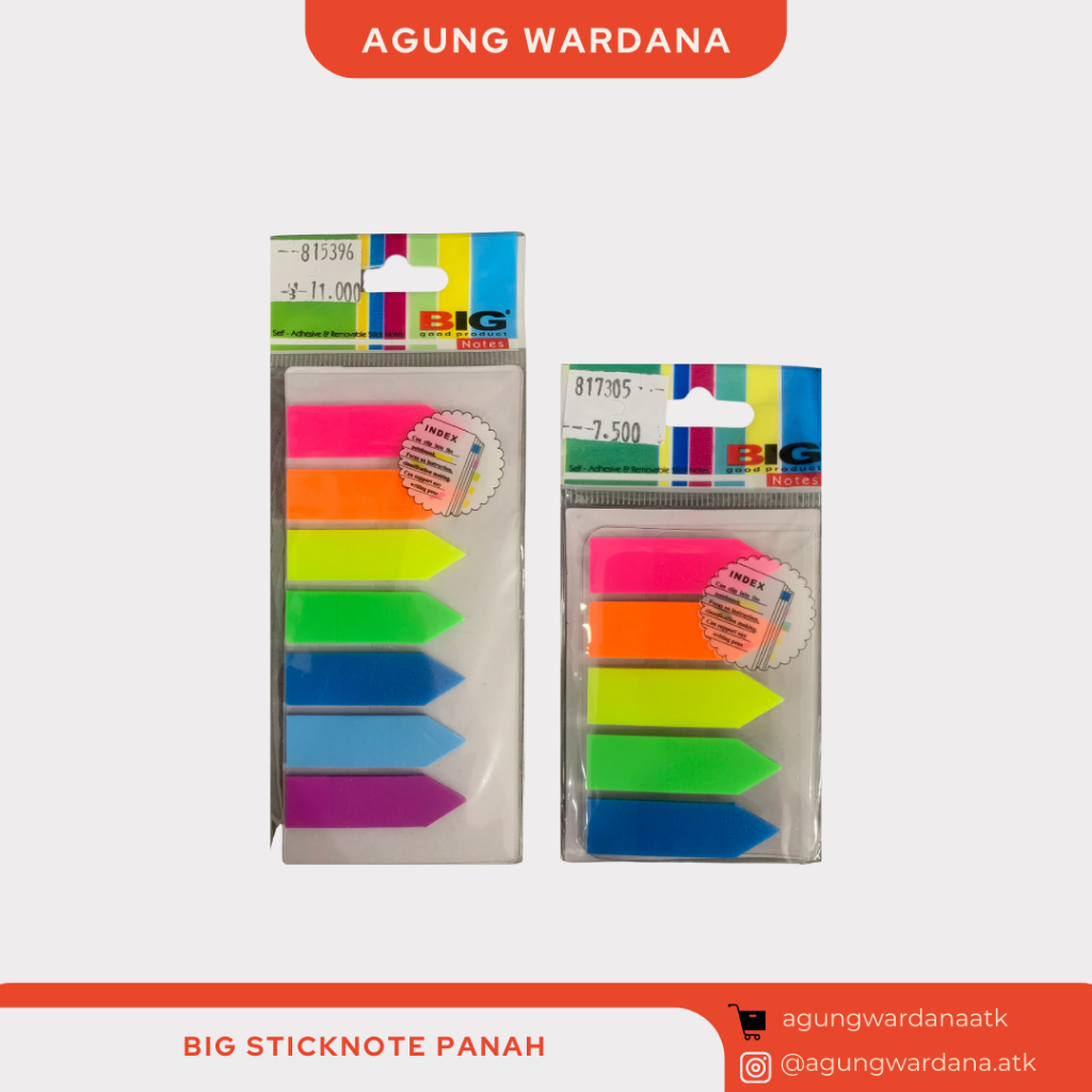 

BIG POST IT PANAH COLORFULL