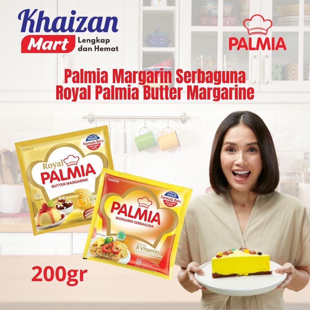 

PALMIA BUTTER MARGARINE | Margarine Serbaguna 200gr | Royal Margarine Butter & Cookie 200gr