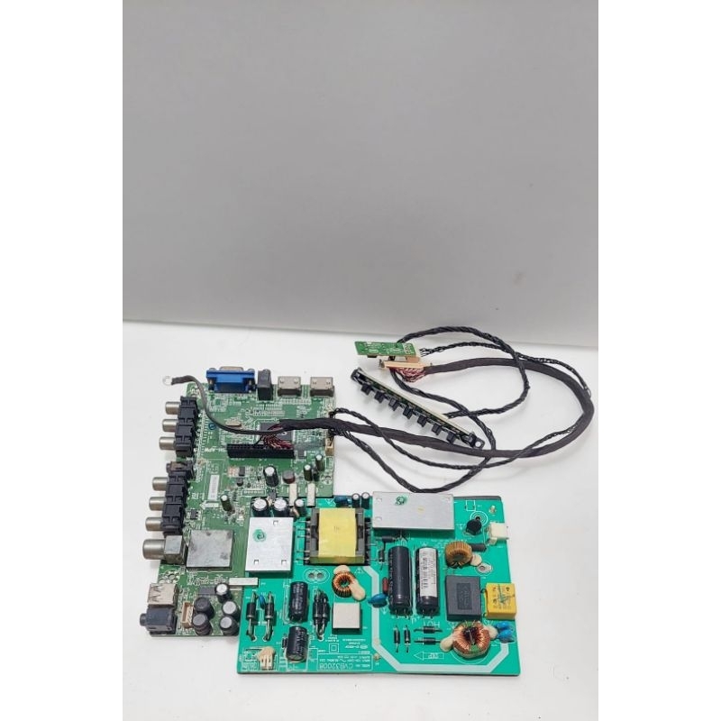 MB DAN PSU LED TV COOCAA 32E5D-MAINBOARD+POWERSUPPLY+SENSOR+SWITCH+CABLE TCON SATU SET