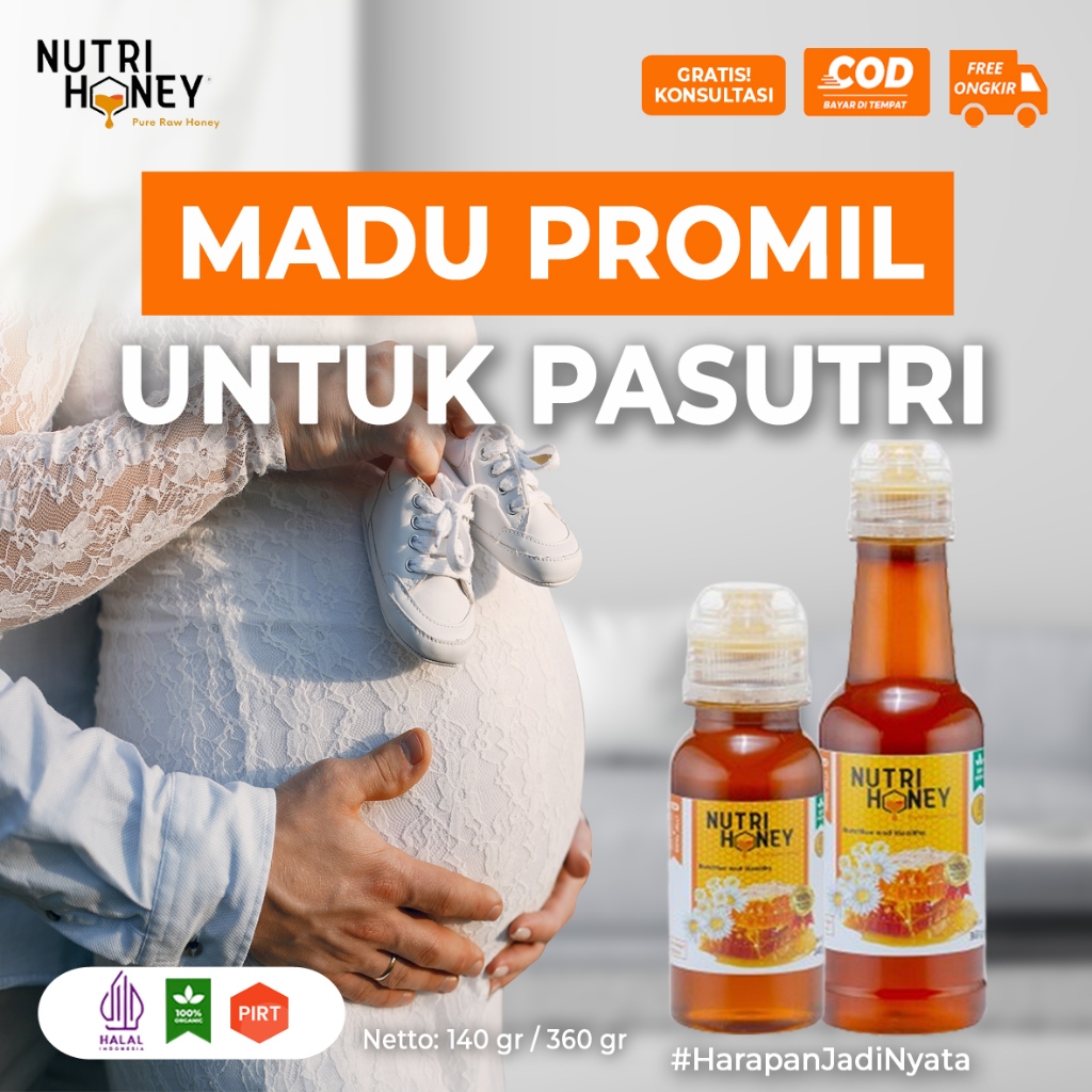 

Nutrihoney Madu Asli Murni Raw Organic Honey Organik untuk Promil Peningkat Kesuburan Suami Istri