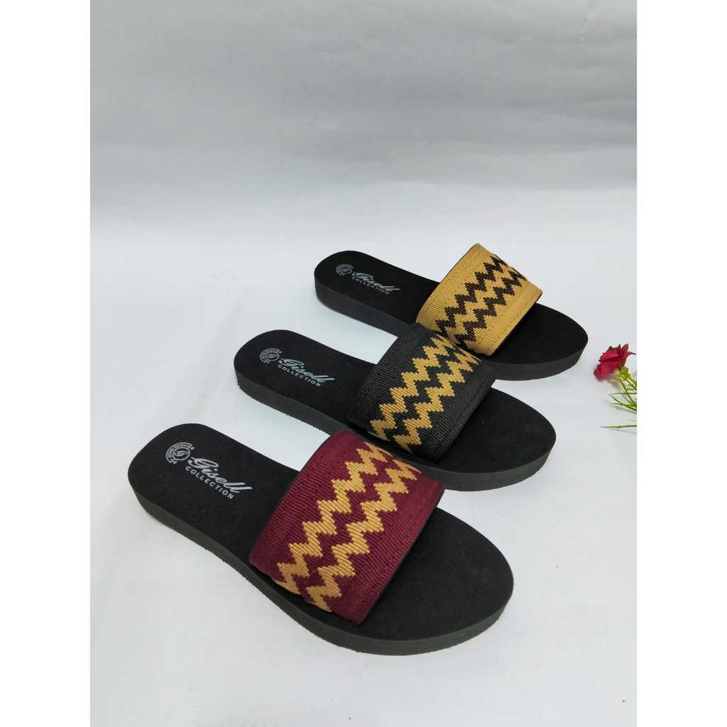 Sandal Wanita Kekinian Wedges Platform Wanita Karet EVA Tebal Fashion Korea SC11