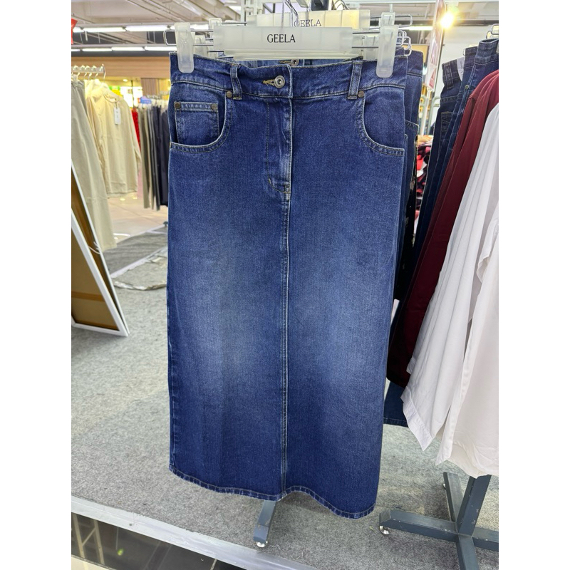 GEELA - SALE Rok Jeans Denim Wanita (S-3XL)