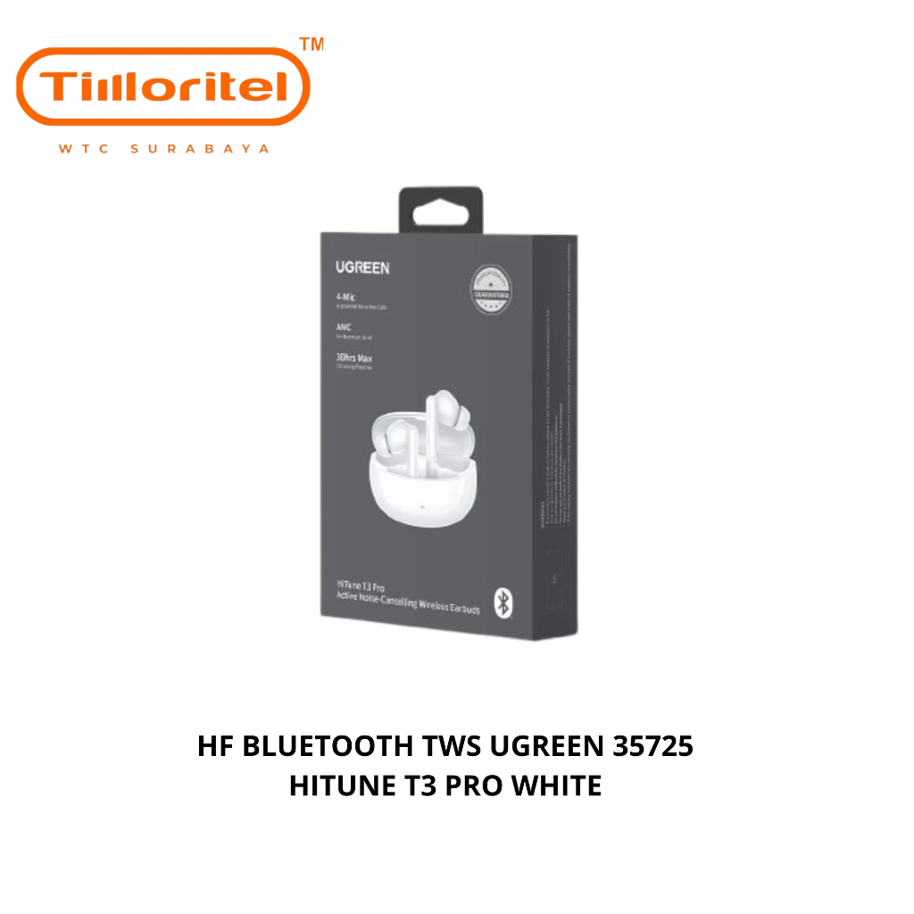 HF BLUETOOTH TWS UGREEN 35725 HITUNE T3 PRO WHITE