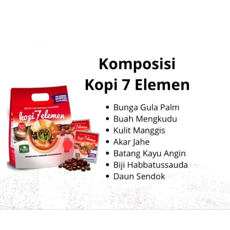 

KOPI SEVEL TUJUH 7 ELEMEN ISI 10 SACHET Kopi Herbal Obat DBD Demam Kolesterol Batuk Flu