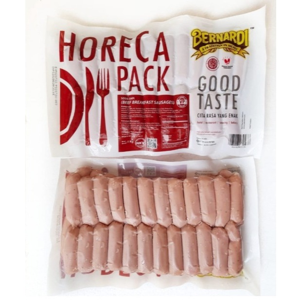 

BERNARDI Sosis Breakfast 1kg - Horeca Pack VP - GOSEND GRAB Only!!!