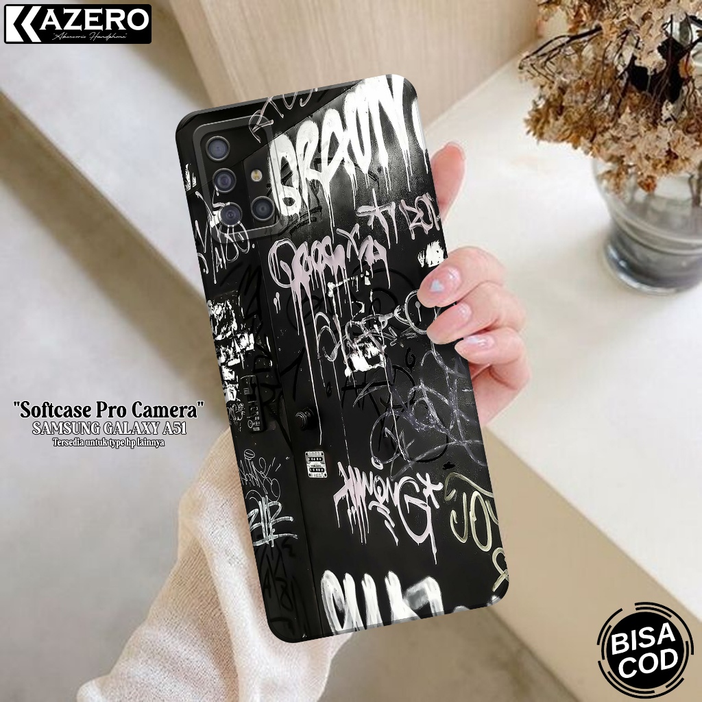 Kesing Samsung Galaxy A51 - Kazero Fashion Case Aesthetic - Case Samsung Galaxy A51 - Pelindung Hp -
