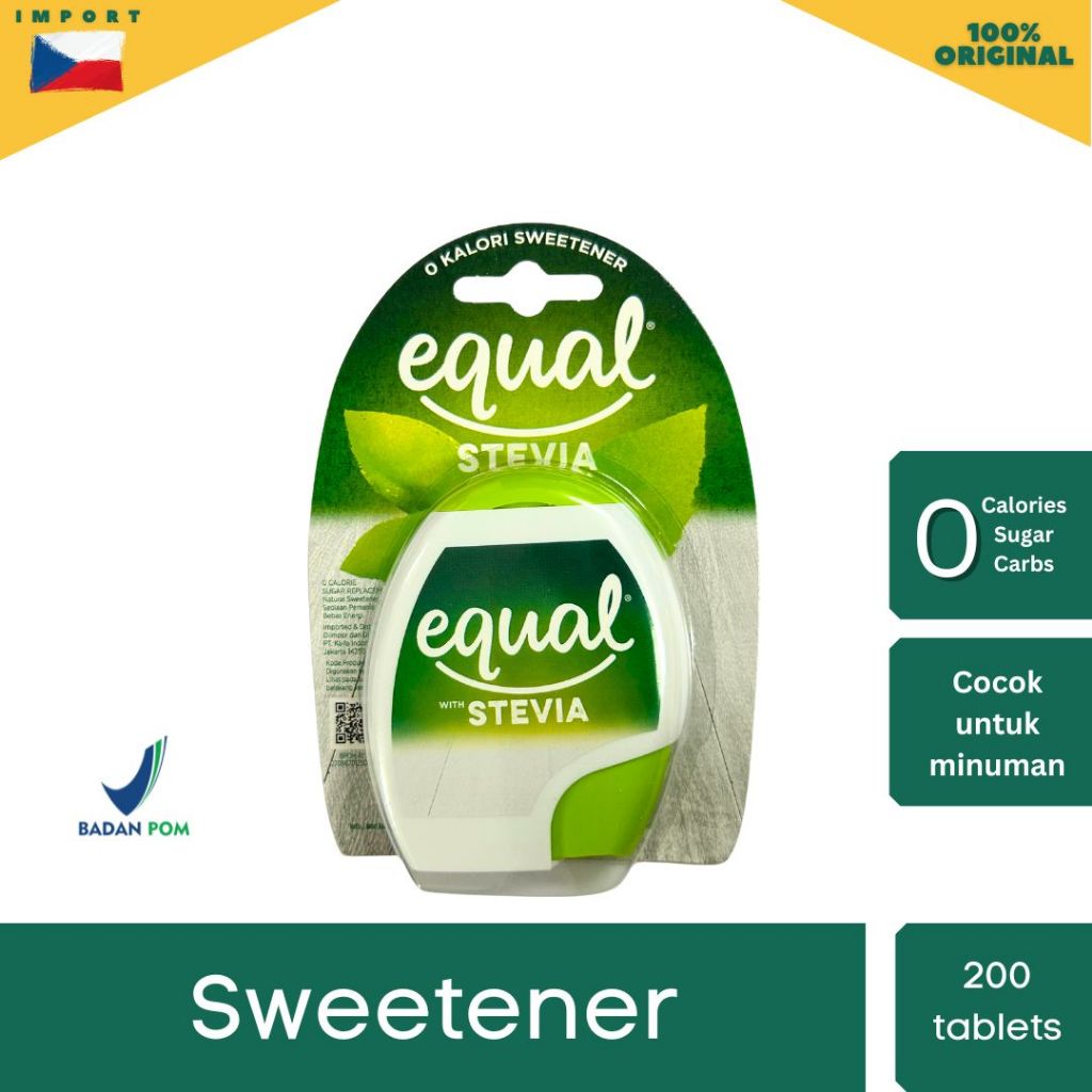 

Equal Naturals Stevia Tablets - Pemanis Stevia Nol Kalori / Sweetener