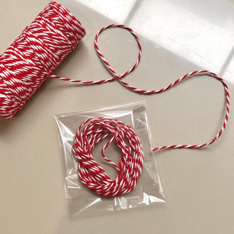 

Bakers Twine Merah Tali Benang Mail per meter